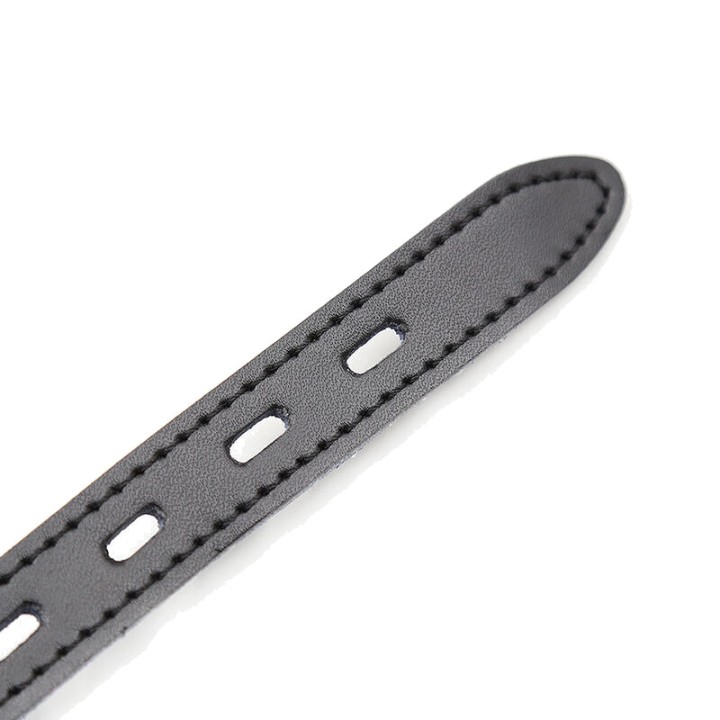 OHMAMA Bola de silicone com chicote couro e cadeado FETISH
