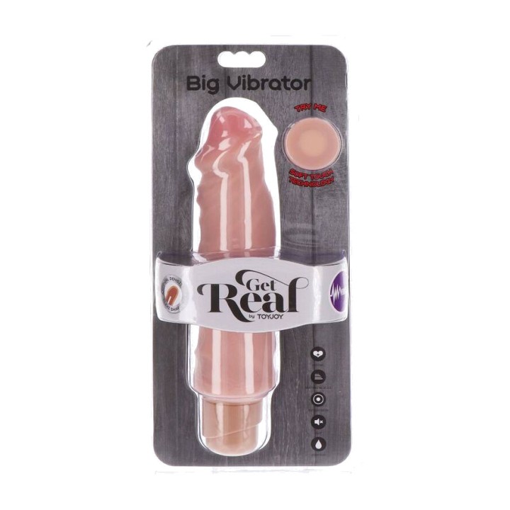 GET REAL Vibrador realístic de doble densitat BIG 20,5 CM