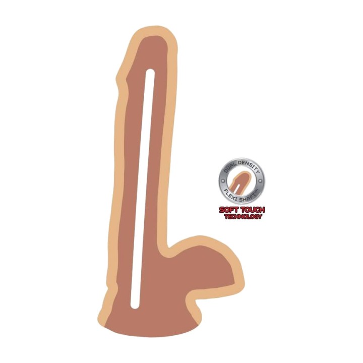 GET REAL Dildo realístic de doble densitat amb testicles 17