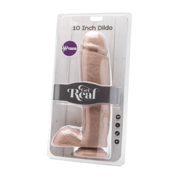GET REAL Vibrátor s tesáry 25,5 CM D-234577