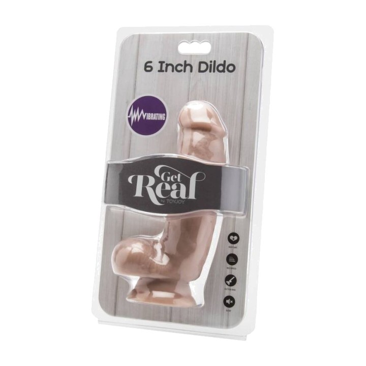 GET REAL Vibrátor s tesáry 12 CM D-234574