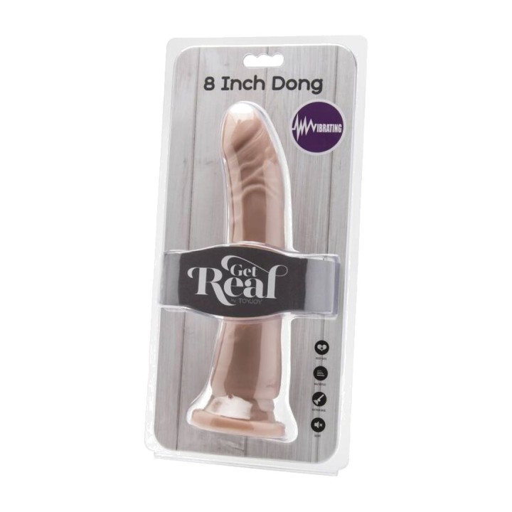 GET REAL Realistischer Penis mit Vibrierfunktion 20,5 CM