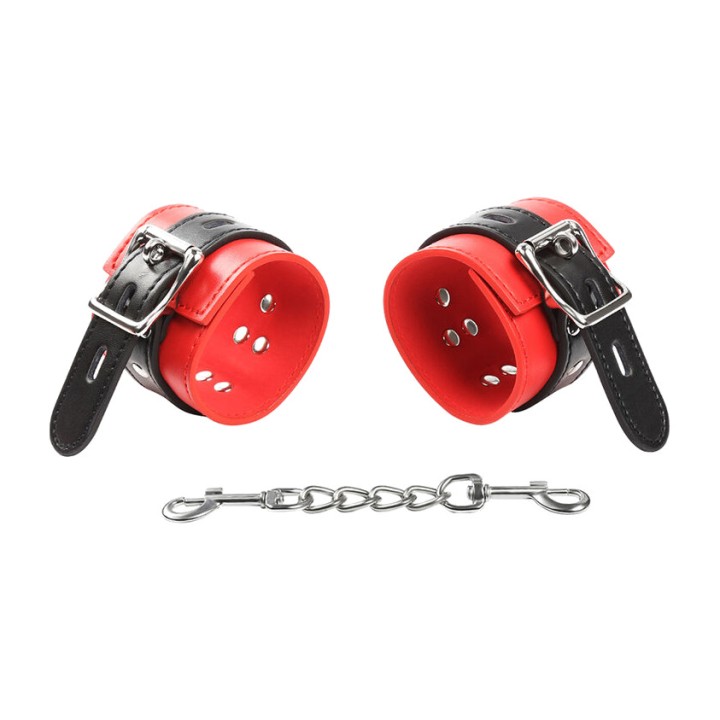 OHMAMA pulseiras de punho com fecho e fivela FETISH D-230103