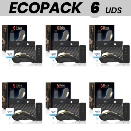pachet de 6 vibratoare de culote din silicione cu control remote ecopack