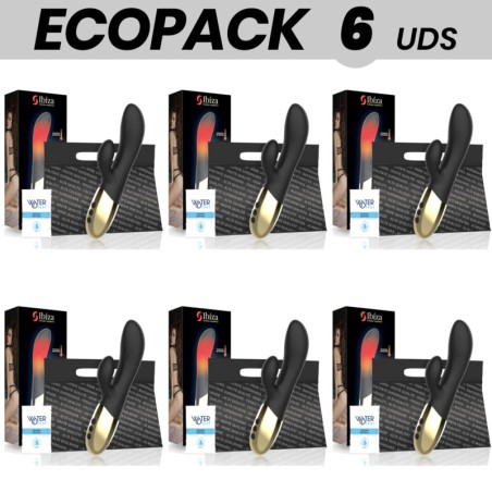 pack de 6 vibradores rabbit con efecto calor ecopack