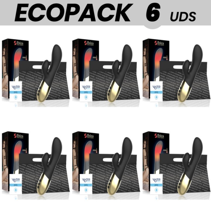 IBIZA TECHNOLOGY Pack of 6 rabbit vibrators with heat effect