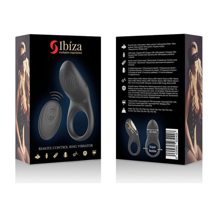 IBIZA TECHNOLOGY Anul vibrant pentru penis cu control remote