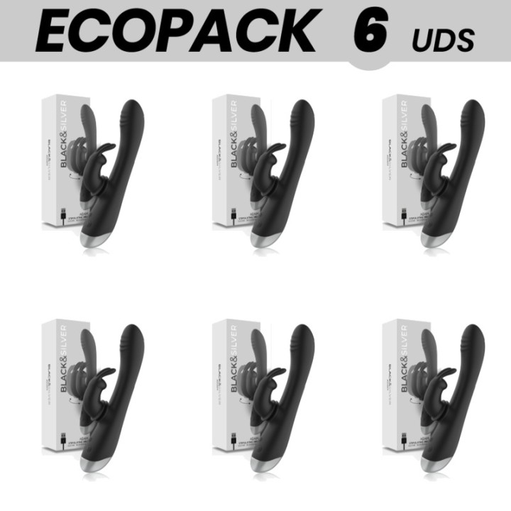 BLACKSILVER Pack de 6 vibradors rabbit silicona