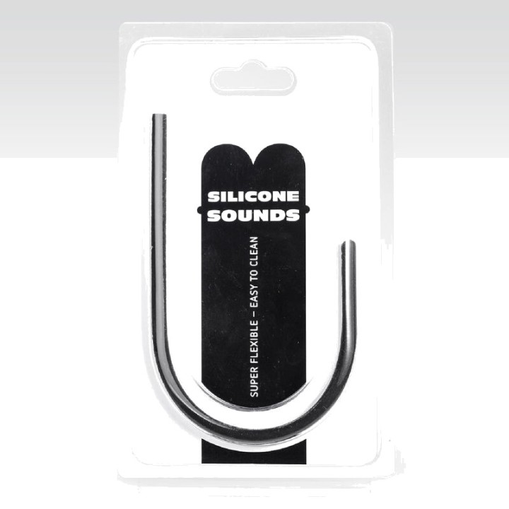 ALL BLACK Sonda uretral de silicona 8 MM