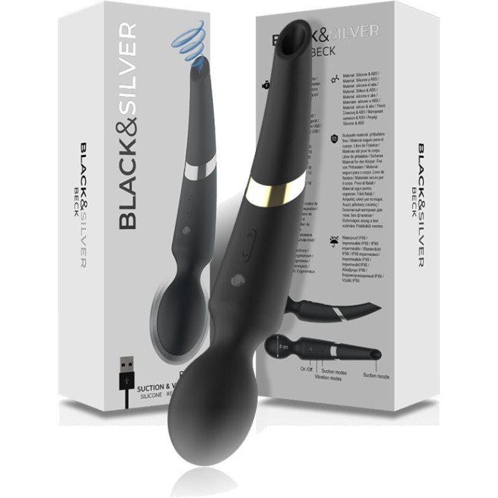 BLACKSILVER Maskejer wand og klitoris sukker 2-i-1 af