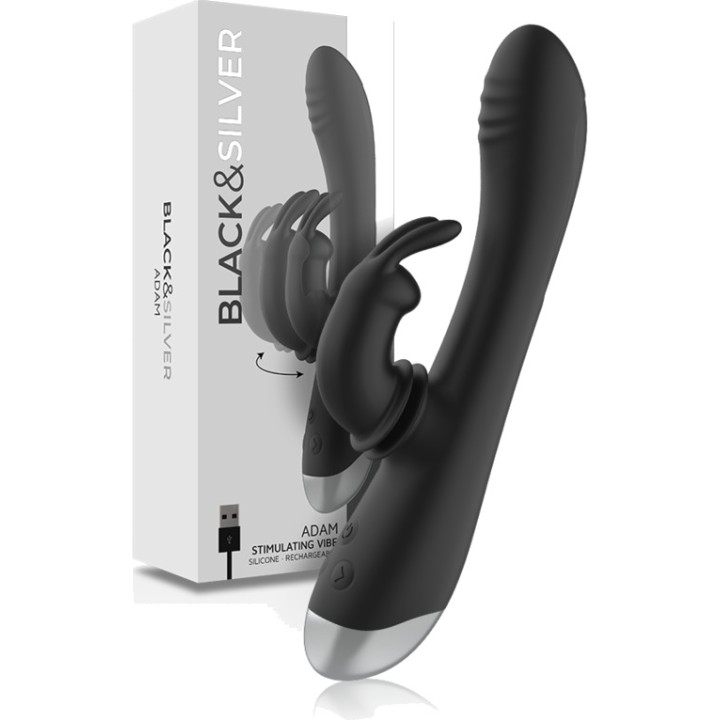 BLACKSILVER Vibrator cu picio de silicone recarregabil DJ