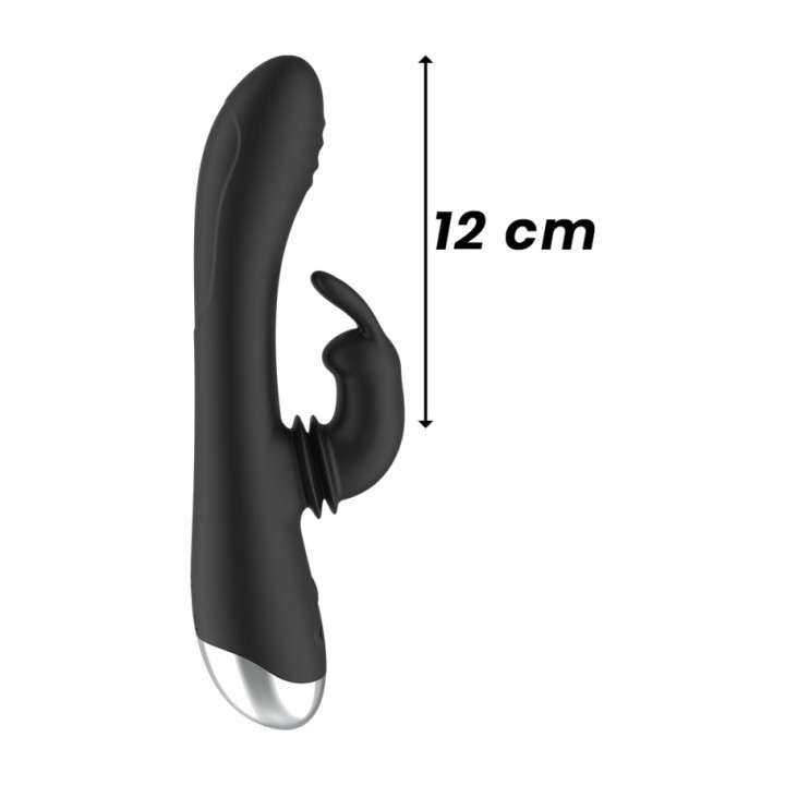 BLACKSILVER Vibrador rabbit de silicone recargable DJ ADAM