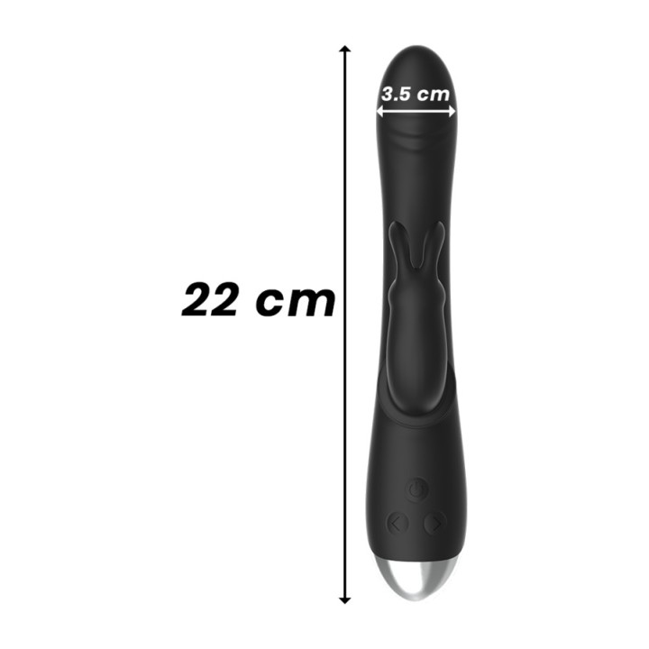 BLACKSILVER Vibratore-Rabbit aus silikonierter Materialie,