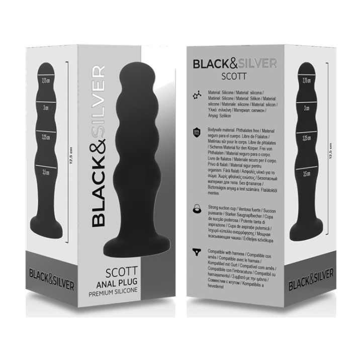 BLACKSILVER Analplug aus hochwertiger Silikon SCOTT D-234386