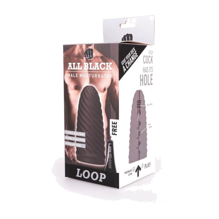 ALL BLACK Masturbateur masculin modèle 1 LOOP D-229328