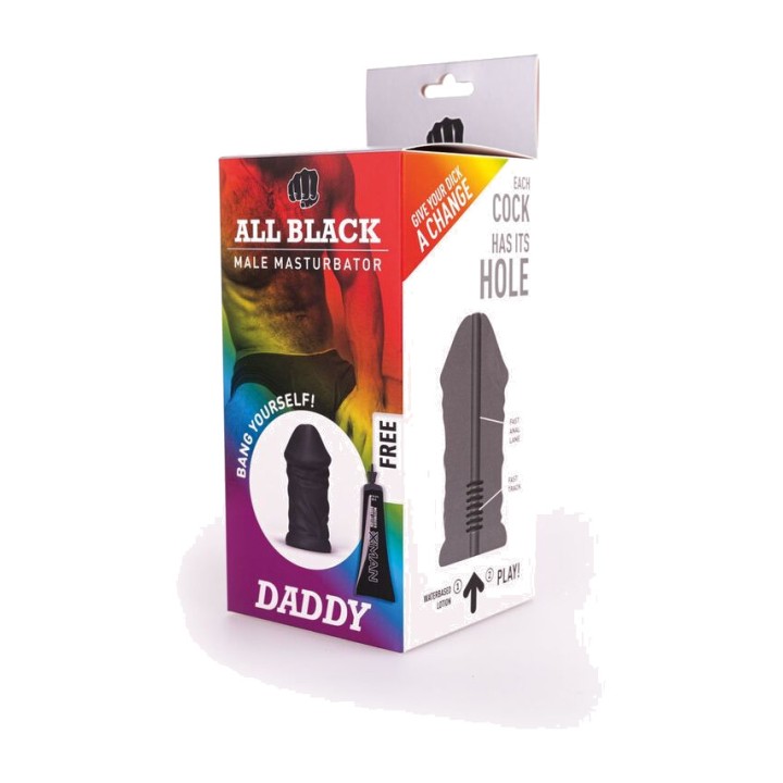 ALL BLACK Maszyner do samozabawy męskiej DADDY D-229322