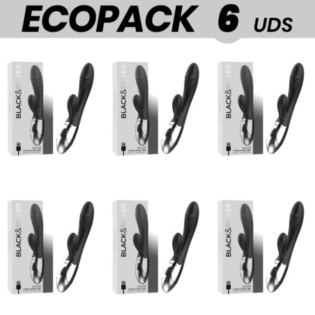 pack de 6 stimulateurs à lapin en silicone multifonction ecopack kaleb