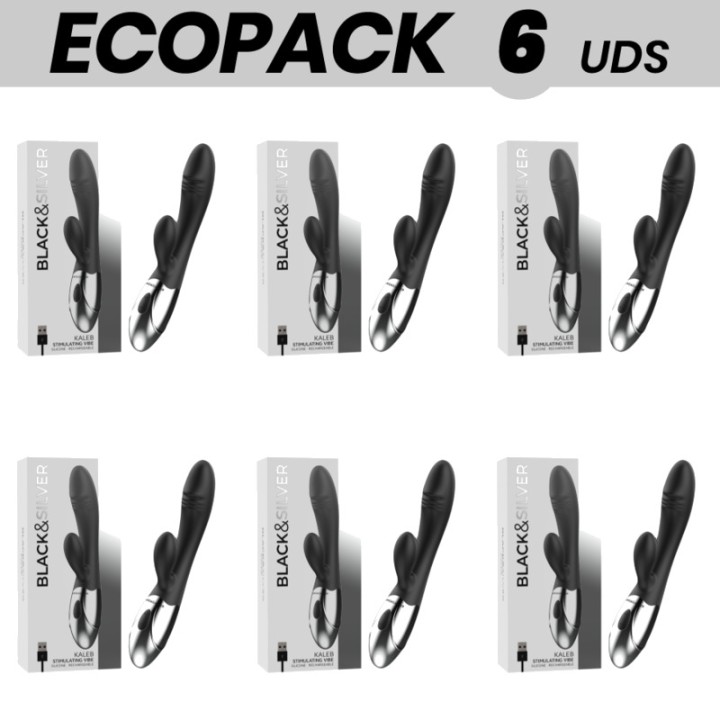 BLACKSILVER Pack de 6 vibradors rabbit silicona multifunció
