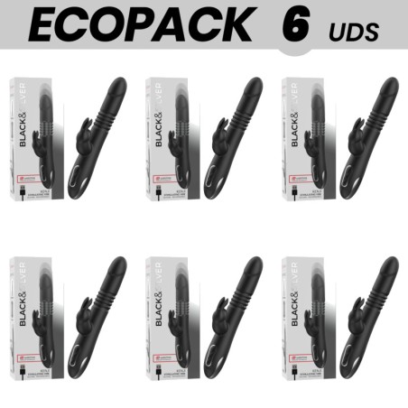 pack of 6 rabbit vibrators compatible with wireless remote control and up and down motion ecopack kenji-watchme