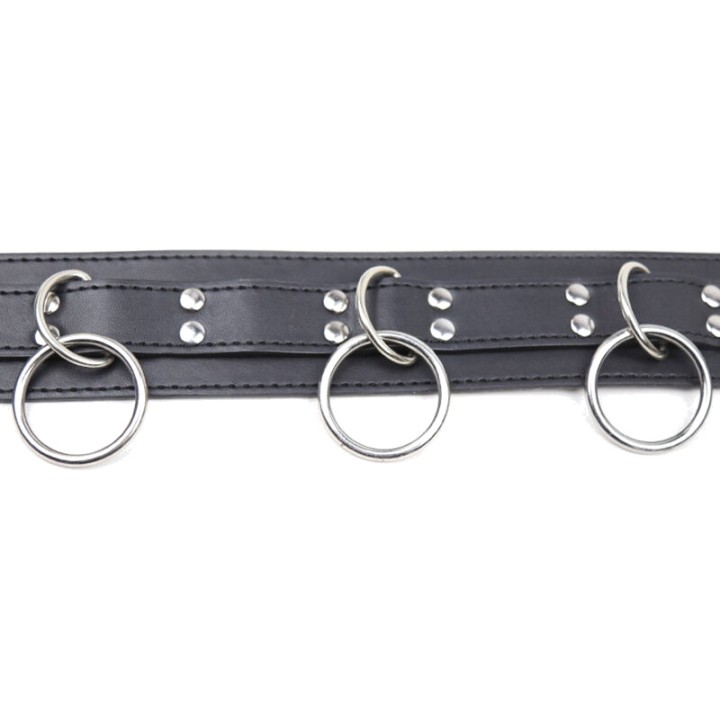 OHMAMA Halsband mit 3 Schließen FETISH D-230105