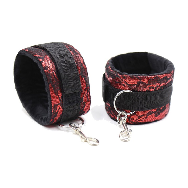 OHMAMA Manette in velluto con cinta elastica nylon FETISH