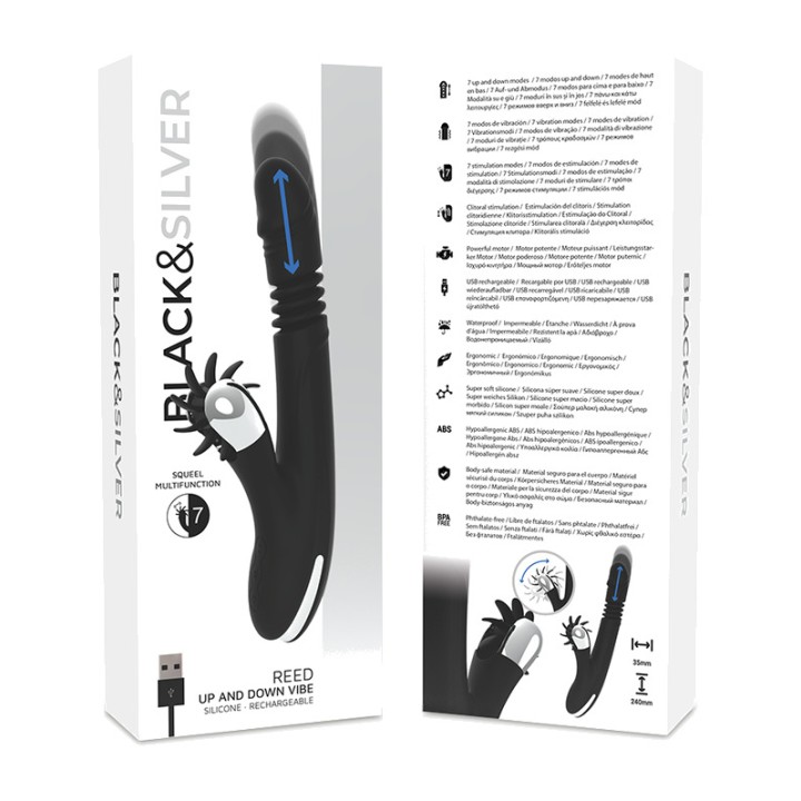 BLACKSILVER Osclistierender Rabbitt-Vibrator BUNNY REED