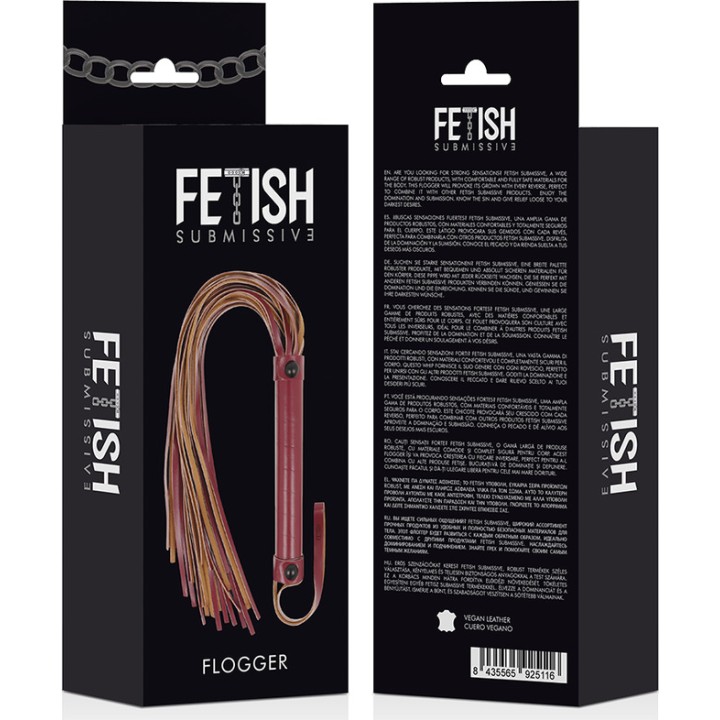FETISH SUBMISSIVE Vegan leather strap lash DARK ROOM