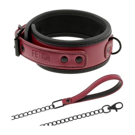 collar con cadena y forro de neopreno dark room