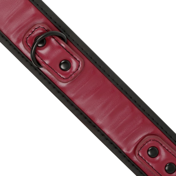 FETISH SUBMISSIVE Colar com corrente e forro de neoprene
