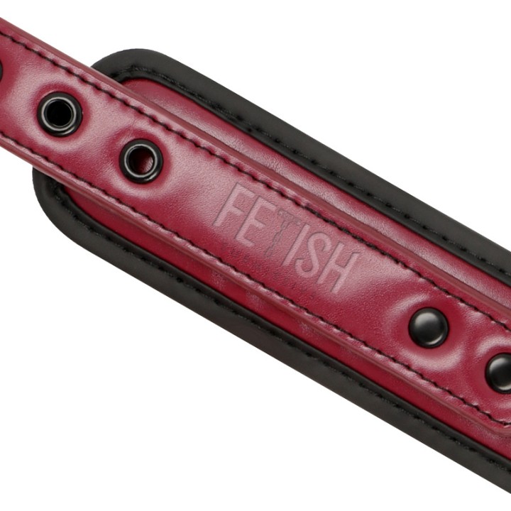 FETISH SUBMISSIVE Colar com corrente e forro de neoprene