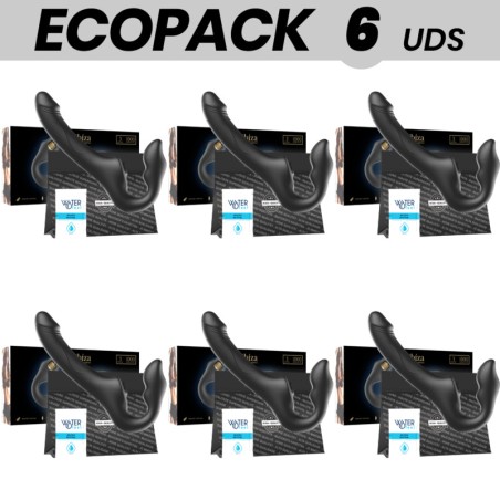set de 6 vibratoare strapless cu control remote cu 3 motore si 1000 combinații ecopack