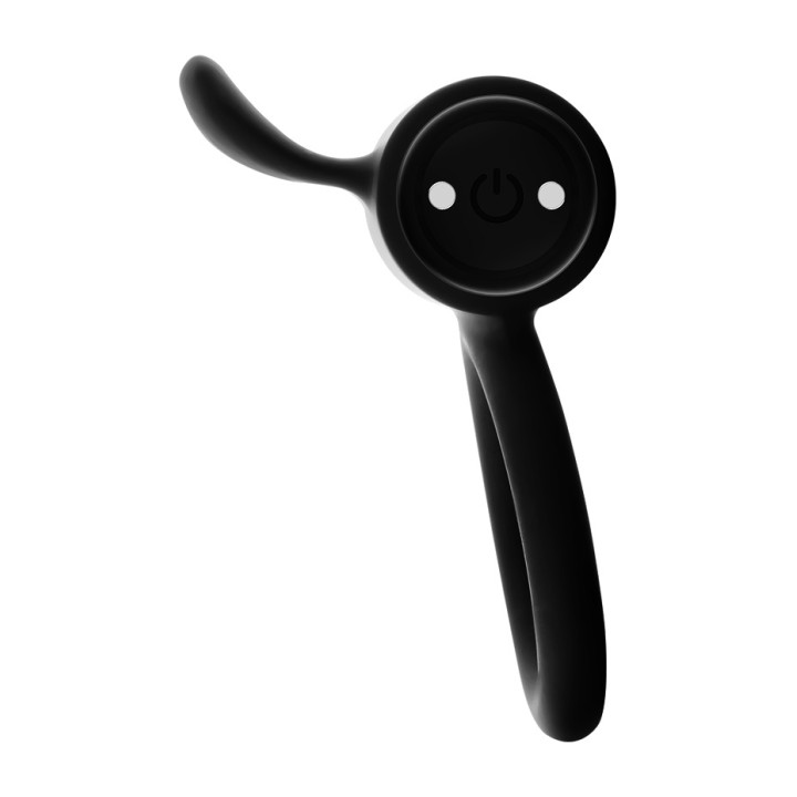 BLACKSILVER Rechargeable penis vibrator ring CAMERON-32707