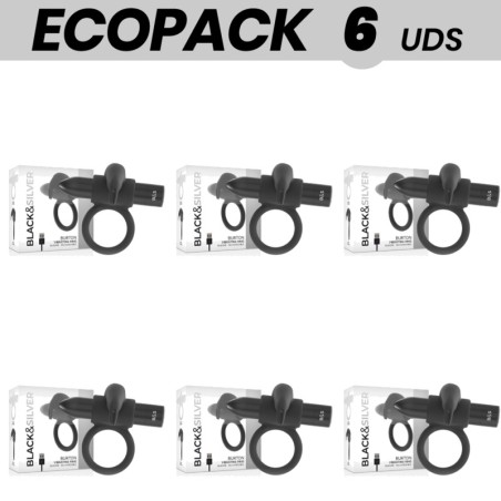 6 db csomagolt vibrátoriusz ring para el pene 10 módokkal ecopack-burton