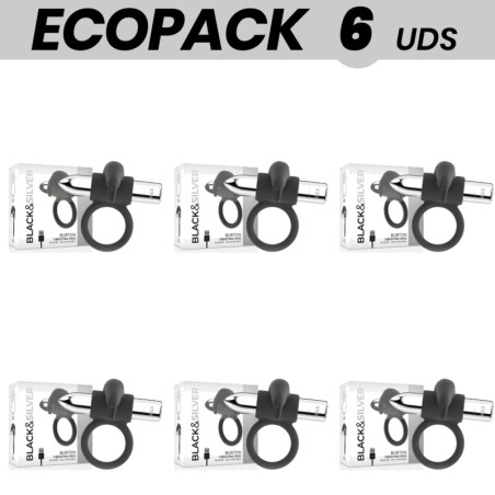 pack de 6 anells vibradors per al penis de 10 modes ecopack-burton