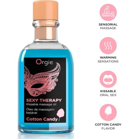 massage set with edible oil lips 100 ml