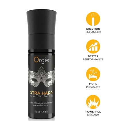 gel za povečavo ergazmi za moške xtra hard 50 ml