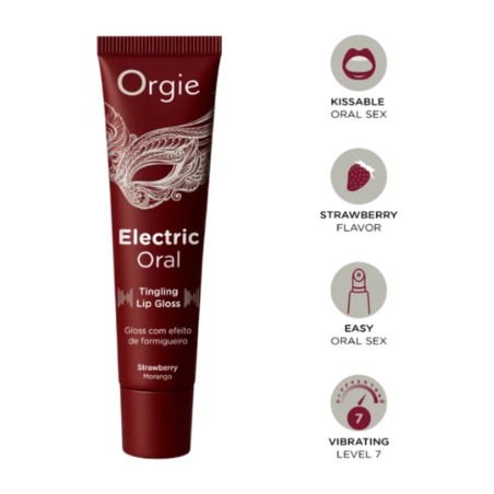 gloss labial besable con efecto hormigueo electric-oral 15 ml