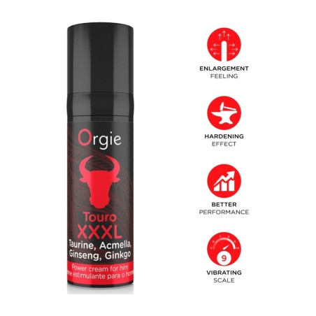krem intensyfikujący erkcję i rozmiar dla mężczyzn touro xxxl 15 ml