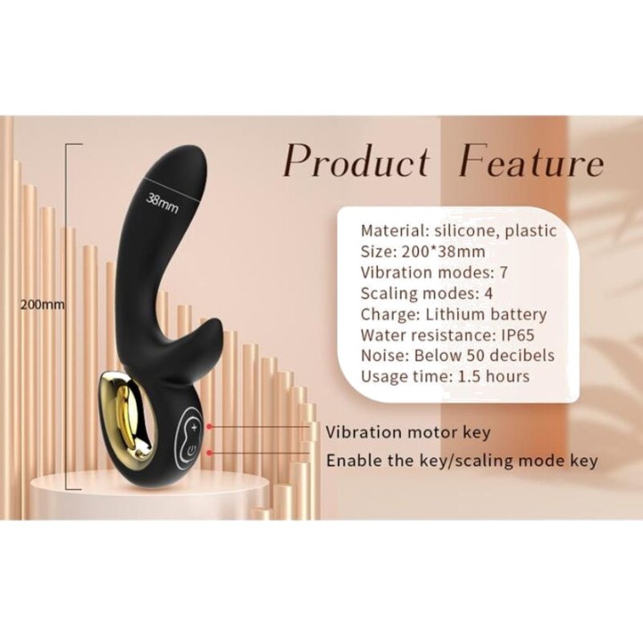 NALONE Vibrador rabbit amb empell LULU D-246215VAR
