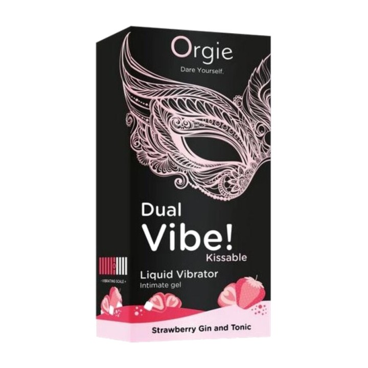ORGIE Gel íntimo besable con efecto de vibración DUAL VIBE