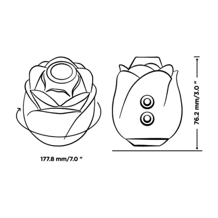 ROMP Limited edition flower-shaped clitoral vacuum pump ROSE