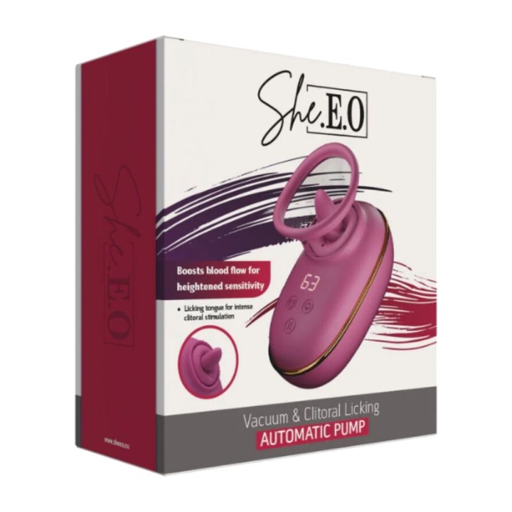 SHE.E.O Automatic clitoral stimulator with licking effect