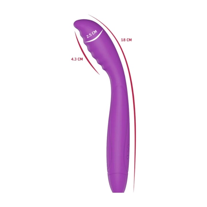 SHE.E.O Vibrátor pre G-bod s efektom tapping D-246242