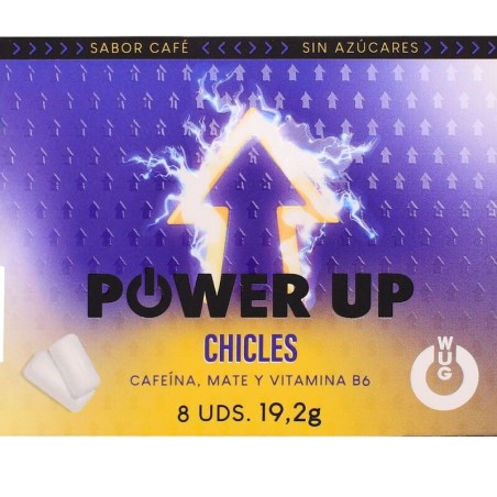 komplementärernäring i gummi för koncentration och resistens wug power up 8 uds