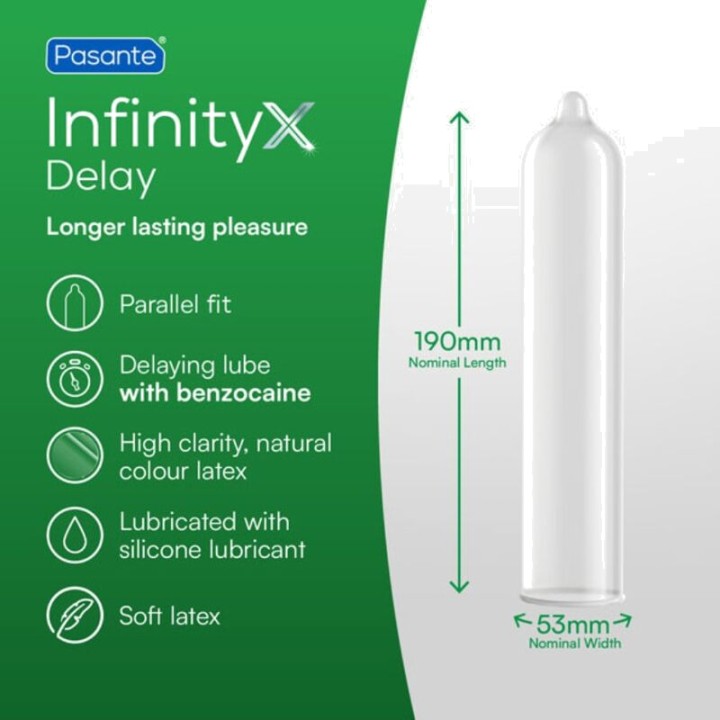 PASANTE Retarderpræservative DELAY INFINITY 12 UDS D-246230