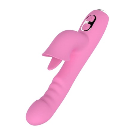 rabbit vibrator with thrust and oscillating motion t-may