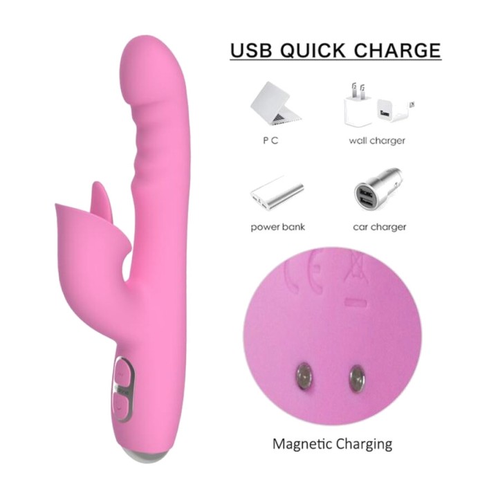 NALONE Rabbit vibrator with thrust and oscillating motion