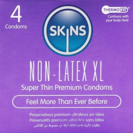 preservativos sem látex tamanho extra grande 4 uds