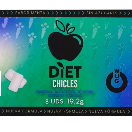 complemento alimenticio en chicle para controlar el apetito wug diet 8 uds