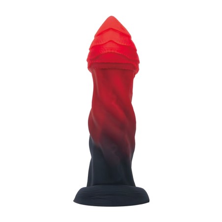 bicolor silicone fantasy dildo infernal-goliath-25cm ø6cm